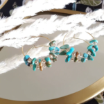 Boucles d'oreilles Prisca, Turquoise - Vu de l'Intérieur - Boutique de décoration et cadeaux